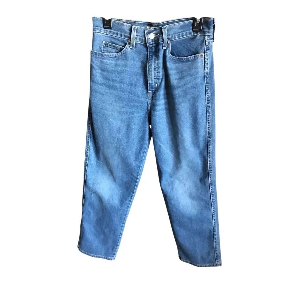 Levi’s Vintage high rise SZ 4 Straight Denim Blue Jeans inseam 27”